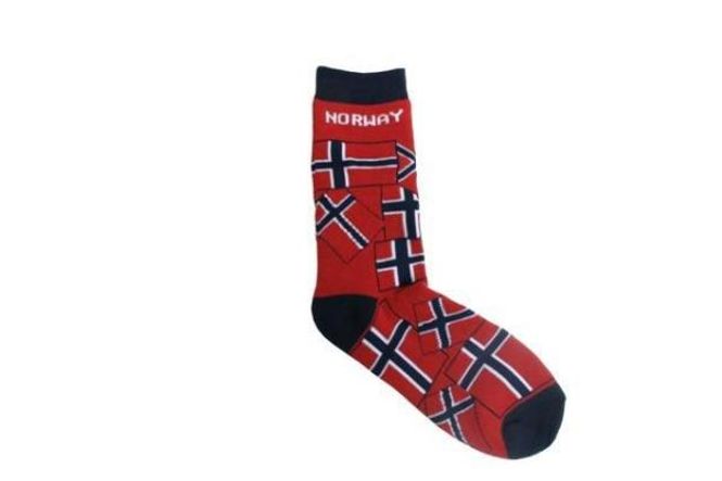 Main Image Socks with many Norwegian flags