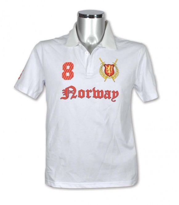 Main Image White Pique with lion 
