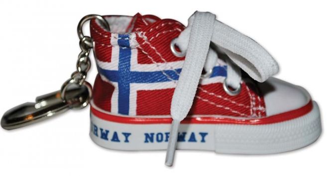 Main Image Key chain shoe with norwegian flag