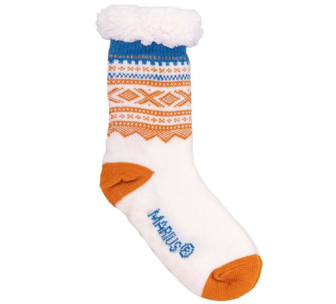 Main Image Snuggle Socks Marius® - White, orange, blue