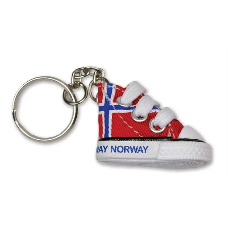 Key Chain - Mini Shoe with Norwegian flag